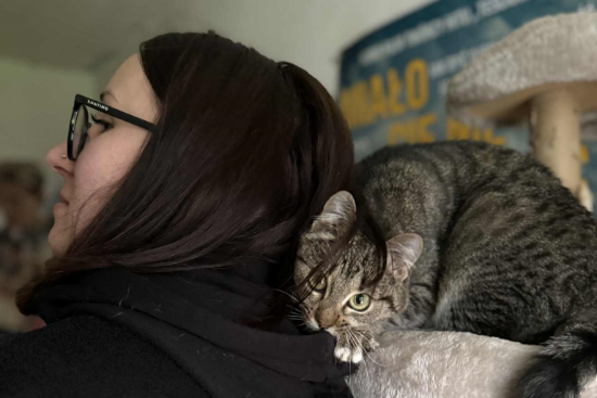 Zdjęcie Ewy z kotem